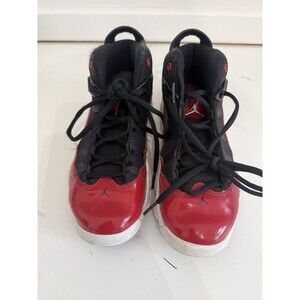 Nike Air Jordan 6 Rings Size 3.Y- Clean-NBA Basketball Jumpman Logo Red Black